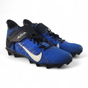 [Sz 11.5] Nike Alpha Menace Pro 2 Mid Football Cleats Blue Black AQ3209-402